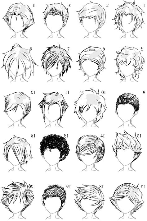 anime guy hairstyles